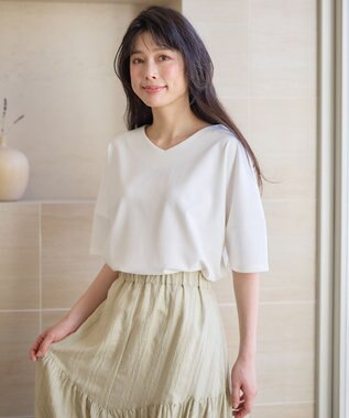 ANY ドライポンチVネックプルオーバー