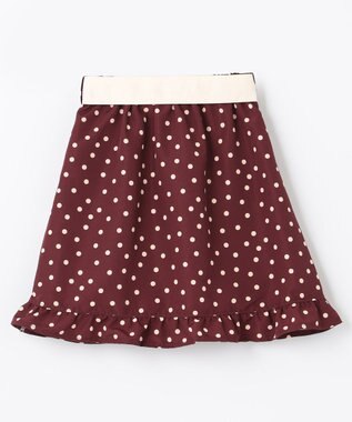 組曲 KIDS 【110-140㎝】Lady Dot スカート ワインレッド系5
