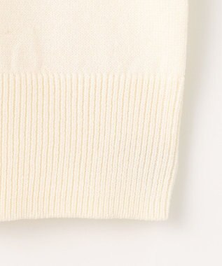 Feroux シャイニーハーフスリーブ ニット ホワイト系