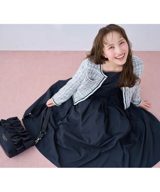 TOCCA 【美人百花掲載】【新色登場】FRILL POCHETTE ポシェット ブラック系