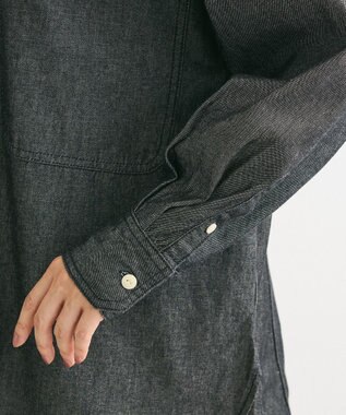 Green Parks デニムＢＩＧシャツ Black