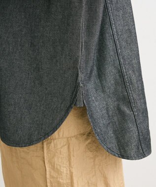 Green Parks デニムＢＩＧシャツ Black