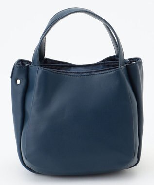 Y'SACCS イタリアンシープ 2wayラウンドトート ネイビー