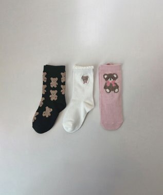  【3点セット】ソックス （くま）