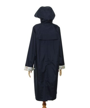 MOONBAT 【バッグ付】ポール & ジョー (PAUL & JOE　ACCESSOIRES) レインコート ポンジークリザンテーム ネイビーブルー