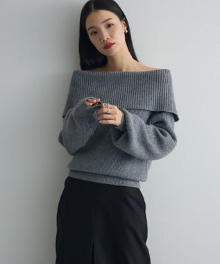 Green Parks オフショルダーニット