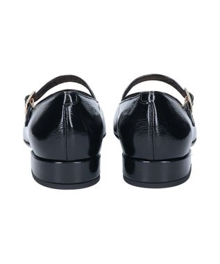 INTER-CHAUSSURES 【FABIO RUSCONI】スクエアトウワンストラップパンプス ブラックコンビ