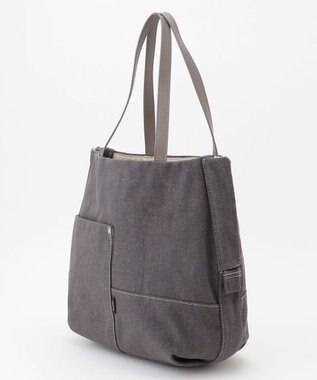 Y'SACCS デニムトートバッグ　Mサイズ グレー
