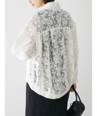 Green Parks ２ＷＡＹ　レースブルゾン Off White