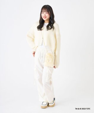 MOONBAT Care Bears(ケアベア) フェイクファーサコッシュ 手洗い可能 バッグ ライトイエロー