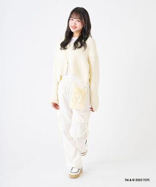 MOONBAT Care Bears(ケアベア) フェイクファーサコッシュ 手洗い可能 バッグ ライトイエロー