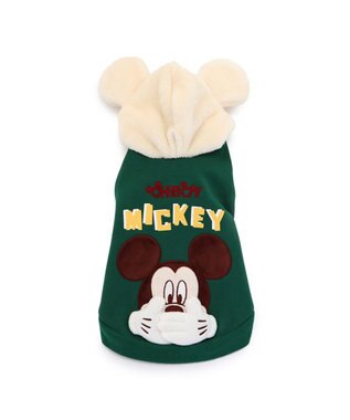PET PARADISE ディズニー ミッキーマウス お揃いパーカー 小型犬 緑