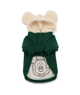 PET PARADISE ディズニー ミッキーマウス お揃いパーカー 小型犬 緑