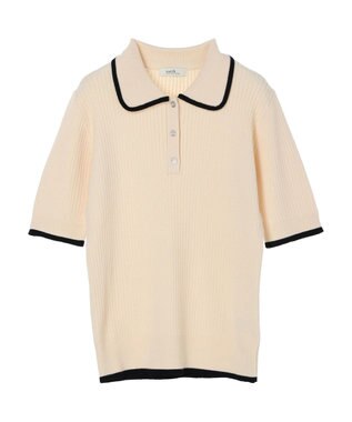 earth music&ecology ハイショクポロニット Ivory