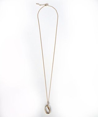 Tiaclasse メタルリボンロールネックレス ゴールド