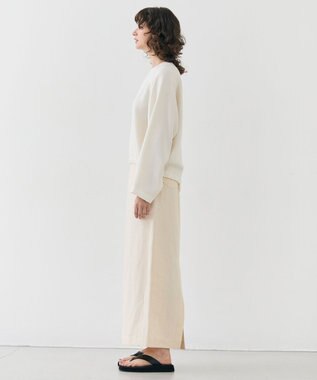 BEIGE， 【洗える】CUPHEA / Iラインロングスカート Ecru