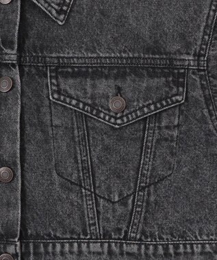 WEGO ヴィンテージウォッシュショートデニムジャケット ブラックその他