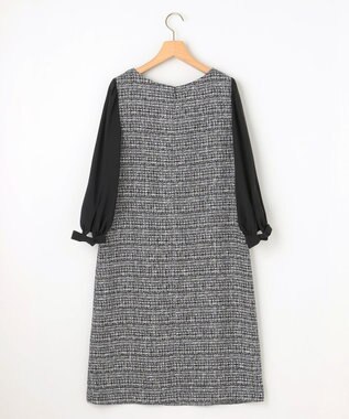 組曲 【KUMIKYOKU NAVY】ラメループモールツイード ワンピース ネイビー系1