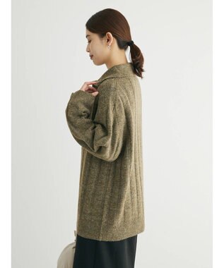 Green Parks ・Ｐｅｔｉｔ　Ｆｌｅｕｒ　ハーフＺＩＰニット Brown