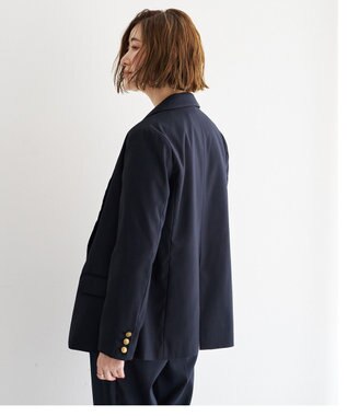 YECCA VECCA 金釦テーラードジャケット Navy