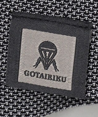 GOTAIRIKU ジャケットのインナーに最適【WEB&一部店舗限定】キレイ目 鹿の子 ビズ長袖Tシャツ ライトグレー系
