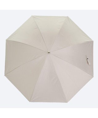 MOONBAT 晴雨兼用日傘 長傘 無地×シングルピコ刺繍／遮光 遮熱 UV ベージュ