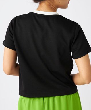 OP／FILA 【Kappa】カラーブロック切替Tシャツ ブラック