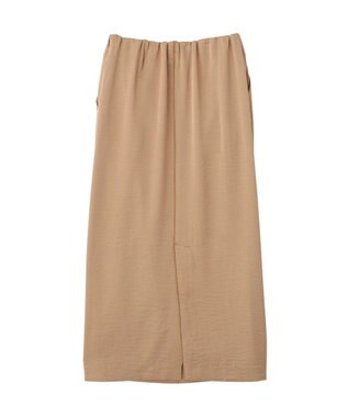 YECCA VECCA シャイニーツイルナロースカート Beige