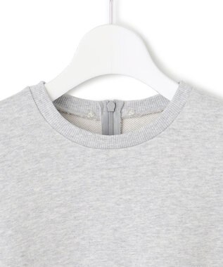 23区 S 【洗える】クリアコットンテリー ストライプフリル スウェット ライトグレー系