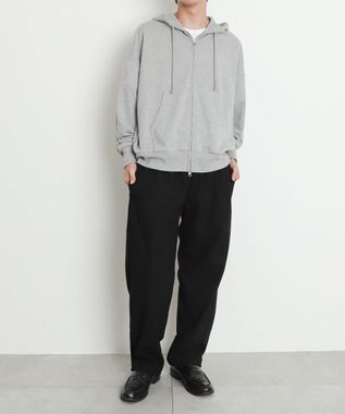 WEGO 【暖パンツ/SMLサイズ展開】裏ベロアシェフパンツ ブラック