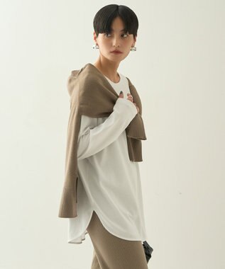 AMERICAN HOLIC ラウンドカットプルオーバー Off White