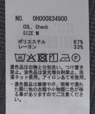 AMERICAN HOLIC イージーケアコクーンバックタックシャツ Check