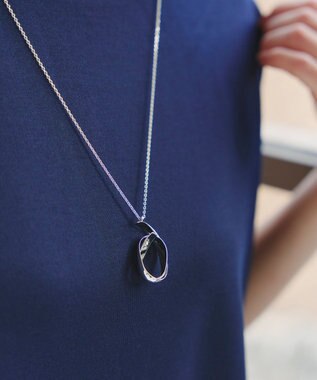 Tiaclasse メタルリボンロールネックレス シルバー