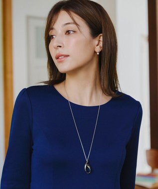 Tiaclasse メタルリボンロールネックレス シルバー