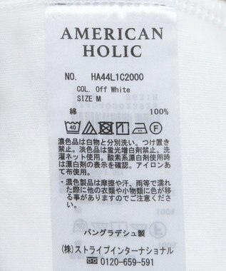 AMERICAN HOLIC ラウンドカットプルオーバー Off White