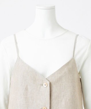 23区 L 【GOLD LABEL】MANTECO スーペリアリネン ジレ フラックス系