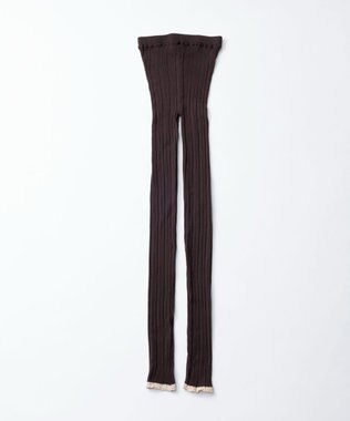 TRICOTE MULTI RIB LEGGINGS／マルチリブレギンス 89D.BROWN