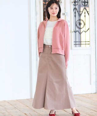 Feroux レースアップマーメイド スカート ベージュ系