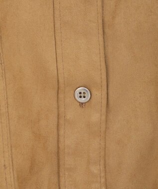 AMERICAN HOLIC Wポケットスエードライクシャツ Camel