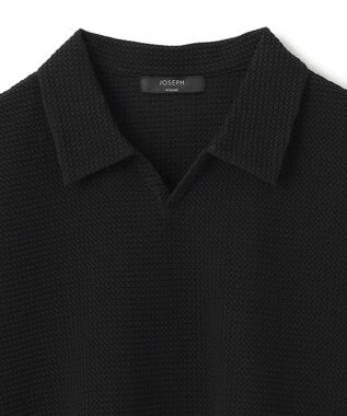 JOSEPH HOMME 【WEB限定】【オリジナル素材/シワになりにくい】ライトタックジャージー　スキッパー ブラック系