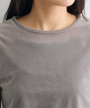 CRAFT STANDARD BOUTIQUE シアーベロアサイドギャザープルオーバー Cream