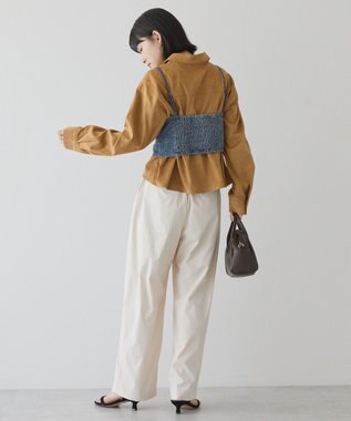 AMERICAN HOLIC Wポケットスエードライクシャツ Camel