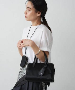 russet クラウズナイロン2WAYミニボストンバッグ(CE-1720-WEB) Black