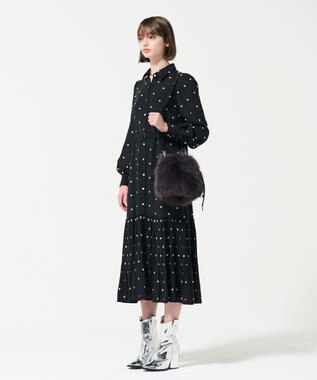 GRACE CONTINENTAL マルチwayファーバッグ チャコール