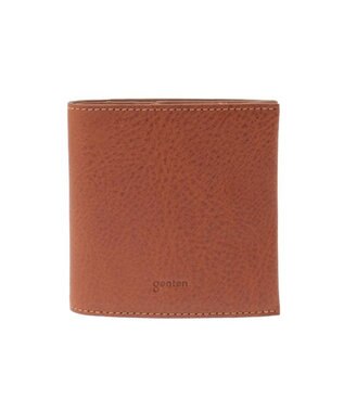 genten ミネルヴァ2 内ボックス型二つ折り財布 チャ