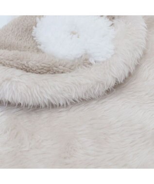 PET PARADISE ペットパラダイス ボア スリーパー 《お花柄》 小型犬 ベージュ