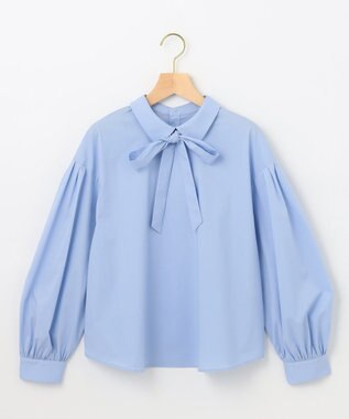 組曲 パフィシャーティング ブラウス サックスブルー系