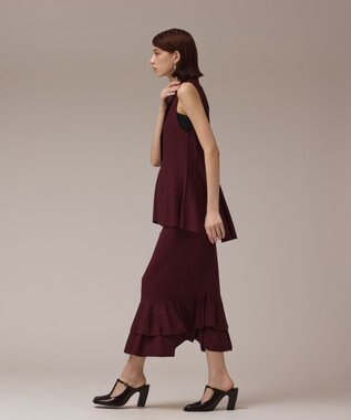 GRACE CONTINENTAL ビジューニットベスト ボルドー