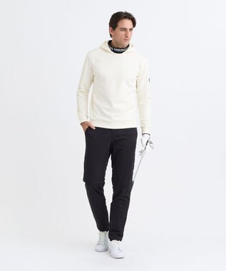 23区GOLF 【MEN】ストレッチ裏フリースフーディー ホワイト系