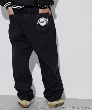WEGO 【ユニセックス着用ITEM】別注NBAデニムパンツ デニムブラック